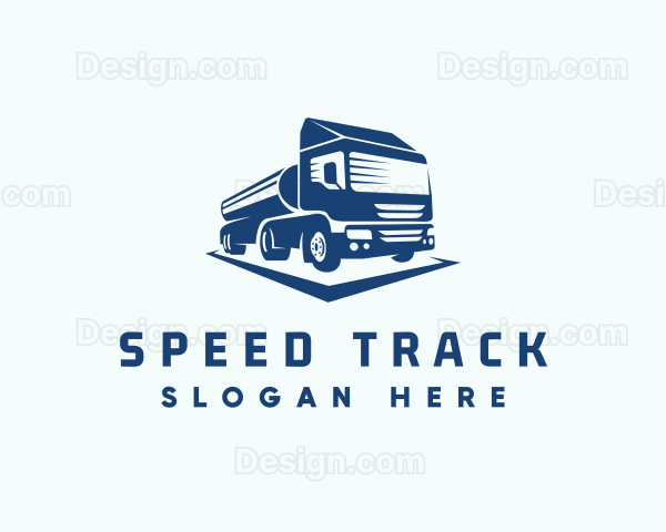 Oil Tanker Truck Logo