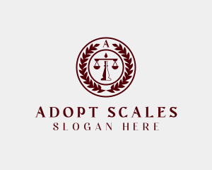 Legal Scales Attorney logo design