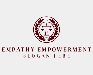 Legal Scales Attorney logo design