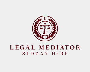 Legal Scales Attorney logo design