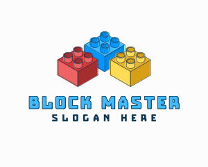 Toy Blocks Bricks logo design