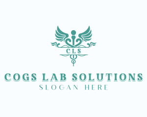 Pharmaceutical Laboratory Healthcare logo design