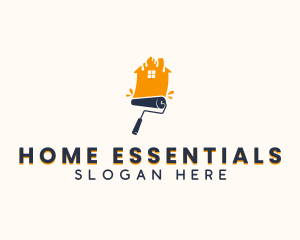 Paint Roller Home logo design