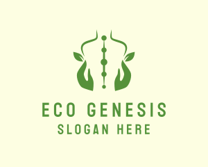 Eco Back Massage logo design