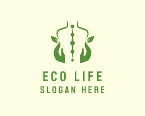 Eco Back Massage logo design