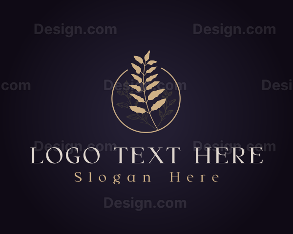 Luxury Botanical Leaf Logo