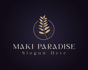 Luxury Botanical Leaf Logo