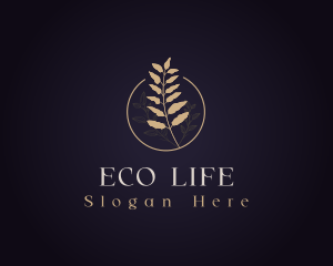 Luxury Botanical Leaf logo design