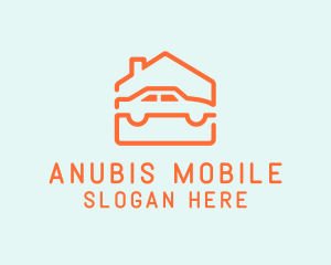 House Vehicle Garage logo design