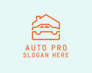 House Vehicle Garage logo design