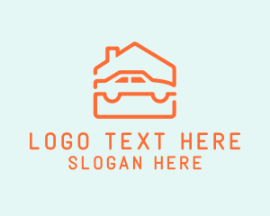 Car - House Car Garage logo design