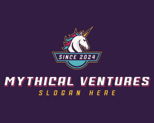 Gaming Unicorn Streamer logo design