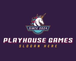 Gaming Unicorn Streamer logo design