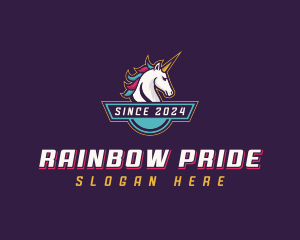 Gaming Unicorn Streamer logo design