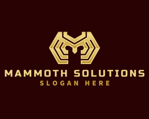 Premium Technology Circuit Letter M logo design