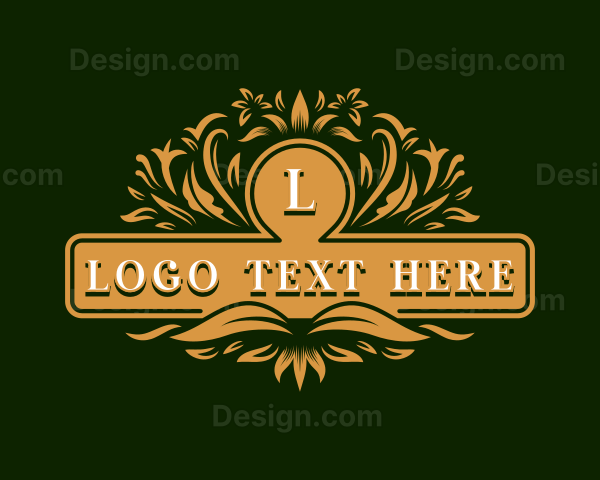 Premium Floral Boutique Logo