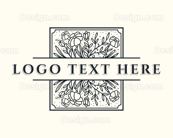 Elegant Floral Garden Logo