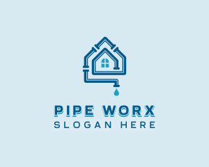 Pipe Plumbing Plumber logo