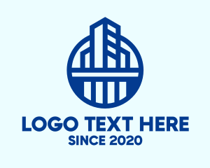 Commercial - Blue Commercial Building logo design