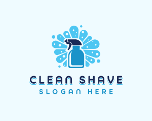 Housekeeping Cleaning Spray logo design