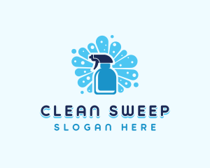 Housekeeping Cleaning Spray logo design