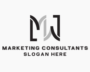 Marketing Financial Firm Letter M logo design