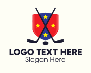 Hockey - Ice Hockey Team Shield logo design