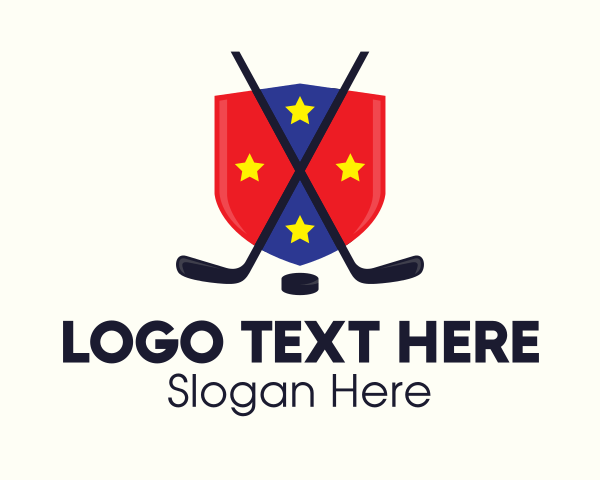 Hockey Player logo example 3
