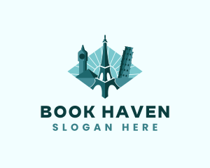 Landmark Travel Destination logo design