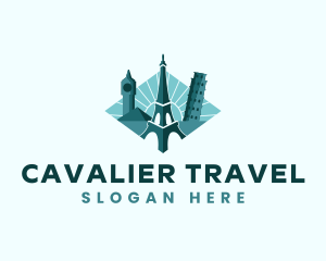 Landmark Travel Destination logo design