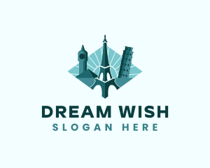 Landmark Travel Destination logo design