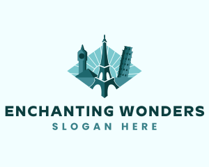 Landmark Travel Destination logo design