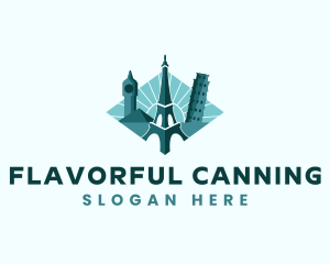 Landmark Travel Destination logo design