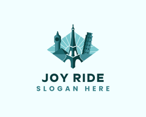 Landmark Travel Destination logo design