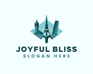 Landmark Travel Destination logo design