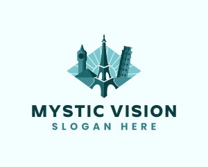 Landmark Travel Destination logo design