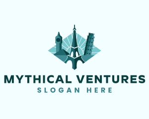 Landmark Travel Destination logo design