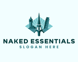 Landmark Travel Destination logo design