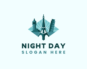 Landmark Travel Destination logo design