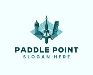 Landmark Travel Destination logo design