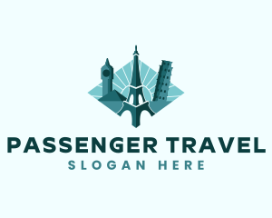 Landmark Travel Destination logo design