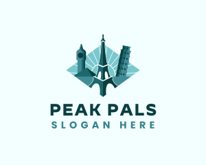 Landmark Travel Destination logo design