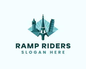 Landmark Travel Destination logo design