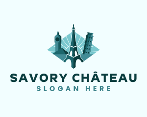 Landmark Travel Destination logo design