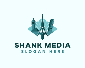 Landmark Travel Destination logo design