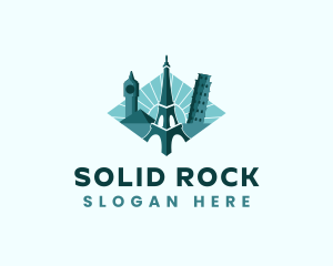 Landmark Travel Destination logo design