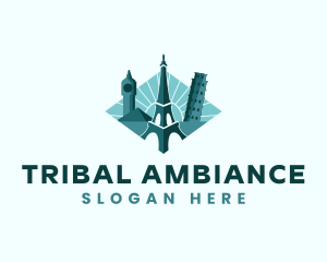 Landmark Travel Destination logo design