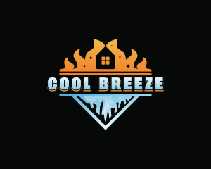 Fire Ice HVAC logo design