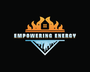 Fire Ice HVAC logo design