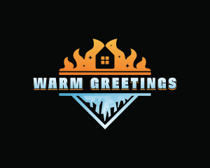 Fire Ice HVAC logo design